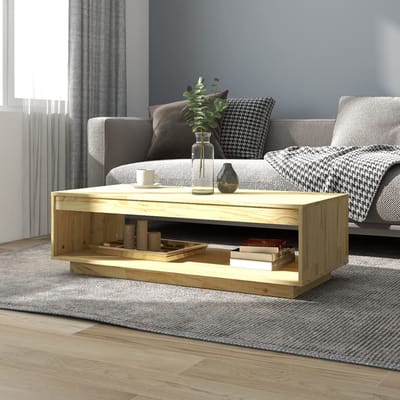 vidaXL - Salontafel - 110x50x33,5 - cm - massief - grenenhout