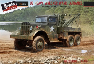 Thunder Model Modelbouwpakket Militaire voertuigen - 35010 M1 Ward LaFrance - Zwaar Militair Bergingsvoertuig Vrachtwagen Plastic - 1:35 - Modelbouw