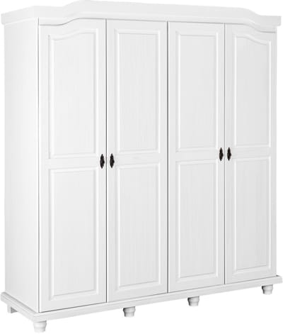 Kledingkast Ivy 197cm 4 deuren - wit