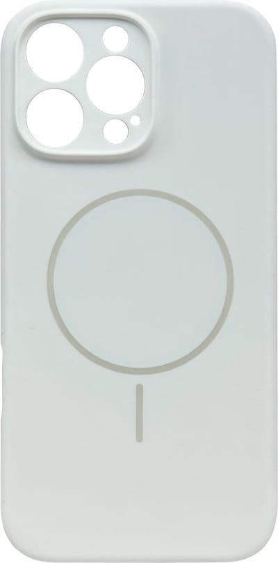 Casemania Hoesje Geschikt voor Apple iPhone 16 Pro Max - Wit - Zachte Liquid Siliconen Back Cover Case - Geschikt voor MagSafe - Zeer Sterke Magneet - Telefoon hoes met Camera Bescherming