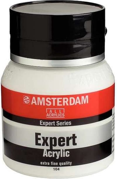 Expert Series Acrylverf Pot 400 ml - Zinkwit 104
