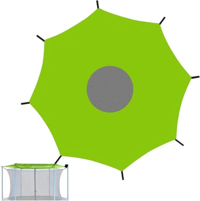 Trampoline Dakzeil - Beschermhoes Outdoor - Feest Picknick - Regen Zonwering - 14 Voet - Groen