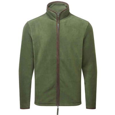 Premier Heren Artisan Fleece Jas (Mosgroen/bruin)