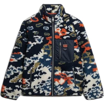 Superdry Printed Zip Through Fleece Vest Heren - Maat XXL