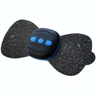 Mini nekmassageapparaat, draagbaar elektrisch draadloos TENS-apparaat voor verlichting van spierpijn en spierontspanning (stickers) - USB