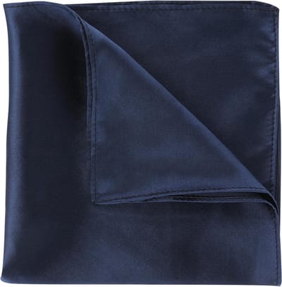 Stijlvolle Zijde Pocket Squares voor Mannen - Effen Kleur, Navy, Perfect voor Formele Gelegenheden en Feestjes