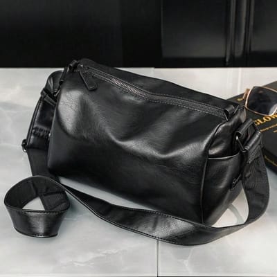 Sac à Bandoulière Cylindrique, Sac à Dos Arrière Décontracté, Sac pour Homme, Sac Diagonal, Petit Sac à Dos. black multicolore