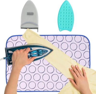Strijkmat voor tafelblad - Persmat strijkijzer - Kleding strijken - Hitte- en waterbestendig - 32 x 22 x 8 cm