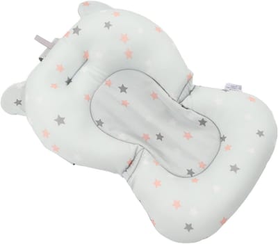 Babybadkussen met Ondersteuningsnet voor Pasgeborenen - Zwevend Antislipzitje voor Babybadjes