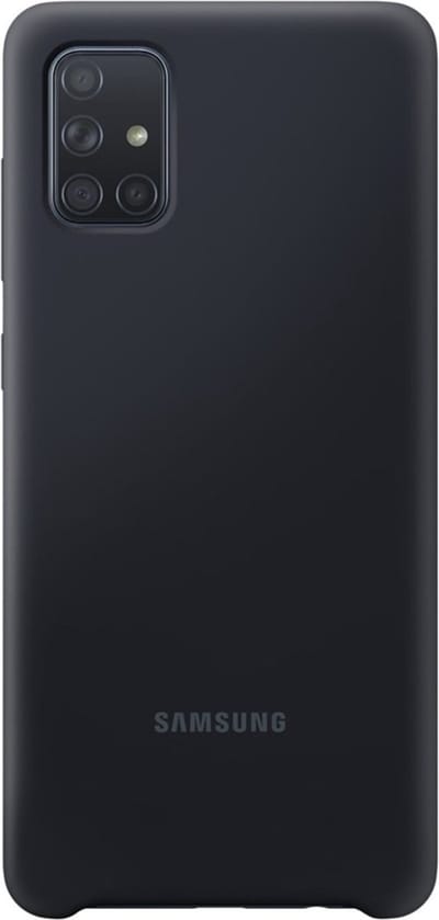 Samsung Silicone Hoesje - Samsung A71 - Zwart