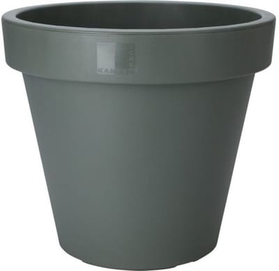 Pro Garden Plantenpot/bloempot Botanic - Tuin buiten - kunststof - Bloempot Groen 20 cm