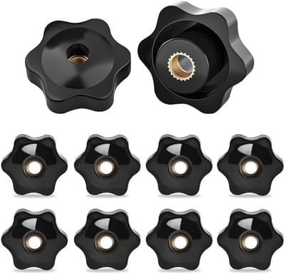 10 Stuks M8 Draad Klemmoeren met Sterkop, Ideaal voor Machines en Industrieel Gebruik - 38mm Klemkracht