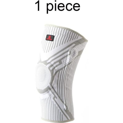 1 PC Siliconen Gevoerde Basketbal Kniebeschermers Patella Brace Knieschijf voor Gewrichtsondersteuning Fitness Compressiemouw Beschermer XXL