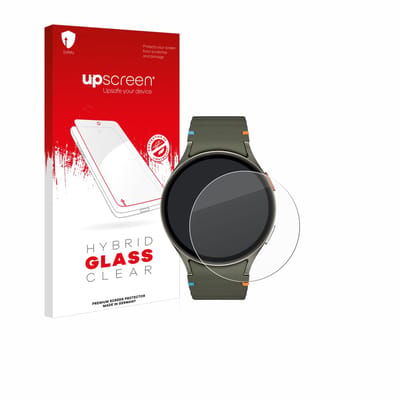 upscreen - Screenprotector voor Samsung Galaxy Watch 7 (44 mm) - Folie Beschermfolie Beschermglas transparant