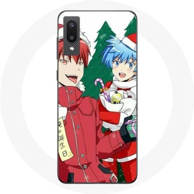 Coque pour Samsung Galaxy A02 Karma et Nagisa Assassination Classroom Anime Christmas day