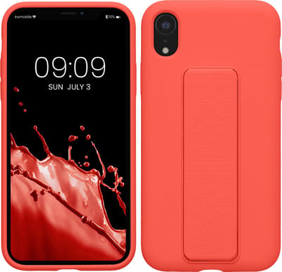 kwmobile back cover voor smartphone - geschikt voor Apple iPhone XR - 1x beschermhoesje van kunststof - In koraal