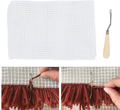 Duidelijke Plastic Mesh Doek voor Borduurwerk en Creatieve Knutselprojecten, 50x50cm, Ideaal voor DIY en Handwerk