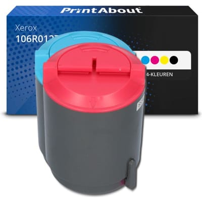 PrintAbout huismerk Toner 106R01274 4-kleuren Multipack Geschikt voor Xerox