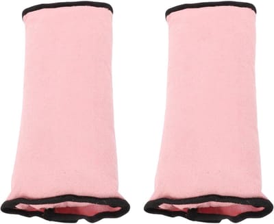 Autogordelhoezen - Gordelkussens - Veilig Reizen - Zachte Nekbescherming - 10.5 x 26.5 cm - Roze