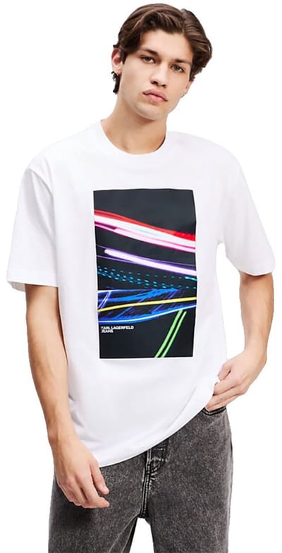 Karl Lagerfeld Jeans Relax Love Unlocked T-shirt Met Korte Mouwen Wit S Man