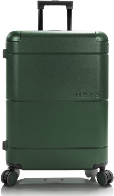 Heys Zen 4 wielen Trolley M 66 cm met uitbreidingsplooi - Harde bagage - TSA slot - green