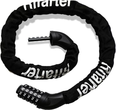 Heavy Duty Fiets Kettingslot met 5 Cijfers Combinatie - Inbraakwerend en Krasvrij