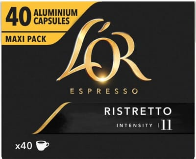 L'OR Espresso Koffiecups Ristretto - 5 x 40 stuks - Voordeelverpakking