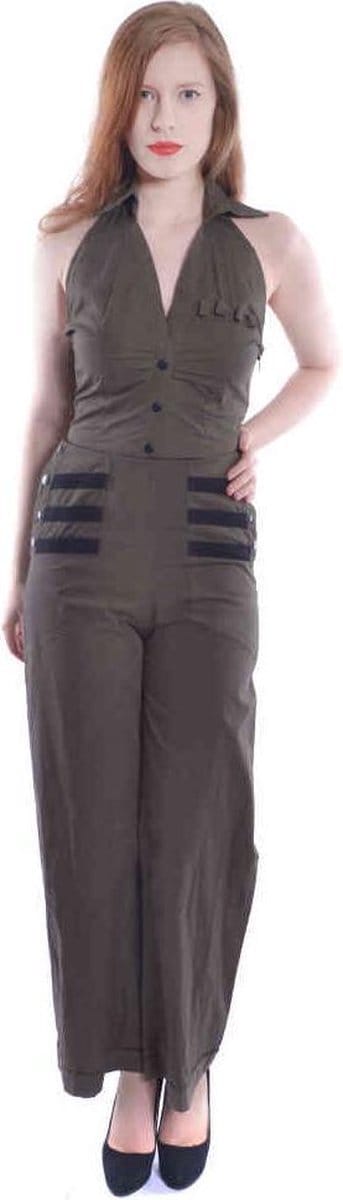 Rockabella - VICTORIA Jumpsuit - S - Groen