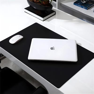 Bureau Onderlegger - Grote Muismat - Thuiswerk Kantoor - Waterbestendig Leer - 50x30cm - Zwart