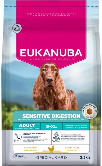 Eukanuba Hondenvoer Droog Special Care Adult Sensitive Digestion - 3 x 2,3 kg - Voordeelverpakking