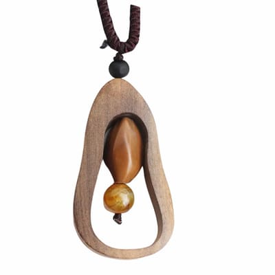 Ketting- Woody -drifthout - Charme Bijoux