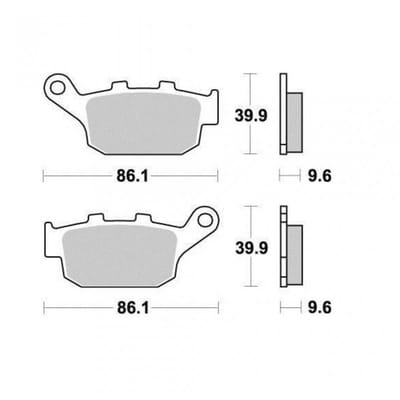 ferodo remblokje voor motor honda 600 cbr fs ft 1995 tot 1996 ar nieuw