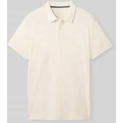 Regular fit poloshirt van katoen- en viscosemix