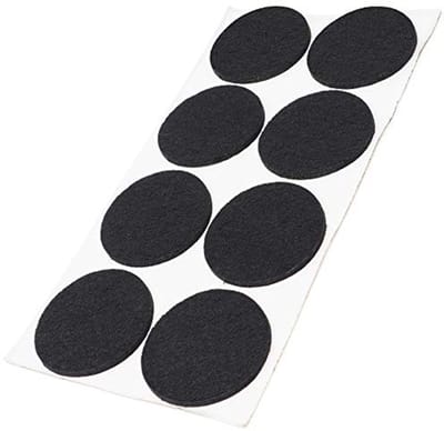 Zelfklevende Viltglijders - 8 Stuks, Rond, Zwart, Ø 50 mm - Bescherming voor Meubels en Vloeren