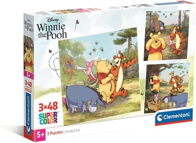 Kinderpuzzels 3x48 - Educatieve Spellen - Ontwikkeling Vaardigheden - Gerecyclede Materialen - 32x22cm - Veelkleurig