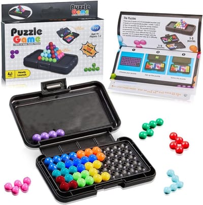 IQ Puzzler Pro - Puzzelspel IQ-spelletjes - Hersenen Trainen - 200 Uitdagingen - 14 x 10 cm - Multicolor