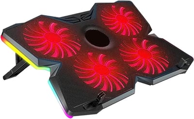 MRKK® Laptop Cooler - Laptop Stand - Laptop Verhoging - Standaard - Cooling Pad - Rood