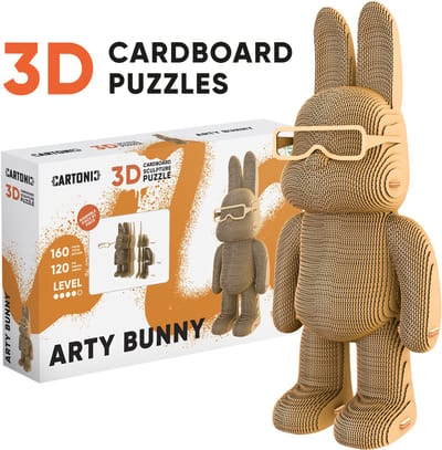 CARTONIC-3D PUZZLE -SURPRISE CARTONSTERS- puzzelen karton 3D DIY Creatief Speelgoed Decoratie Interieur Cadeau Ecologisch Voor kinderen en volwassenen