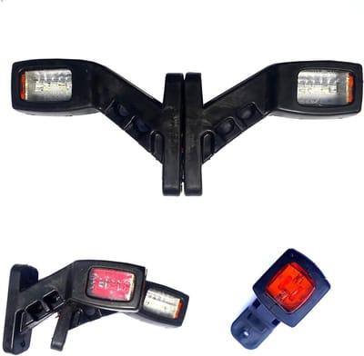 LED Positielampen Set - Marker Lichten - Voertuig Verlichting - SMD Technologie - 140x100x40 mm - Wit Geel Rood