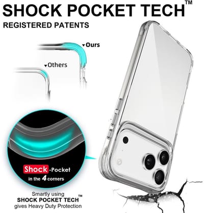 Coverup Hoesje - Geschikt voor iPhone 17 Pro Hoesje - Coverup Transparant TPU Back Cover - Transparant