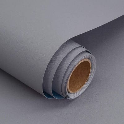 Zelfklevend Grijs Behangrol 90X500 cm | Decoratief Vinyl Film | DIY Meubelstickers voor Garderobes, Lades, Slaapkamer, Woonkamer | Verwisselbaar en Opgeknapt