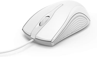 StayPowered USB Bedrade Optische Muis - Nauwkeurige en Soepele Besturing - 1200 DPI - Plug & Play - Ergonomisch Design - Links- en Rechtshandig - Duurzaam & Betrouwbaar - Comfortabele Grip - Wit - Levering Sneller dan Aangegeven!