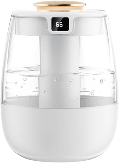 Luchtbevochtiger Koele Mist 1 3L Met Nachtlampje Stil Automatische Uitschakeling Voor Slaapkamer Babykamer Wit