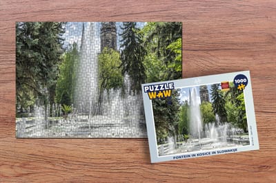Puzzel Fontein in Kosice in Slowakije - Legpuzzel - Puzzel 1000 stukjes volwassenen