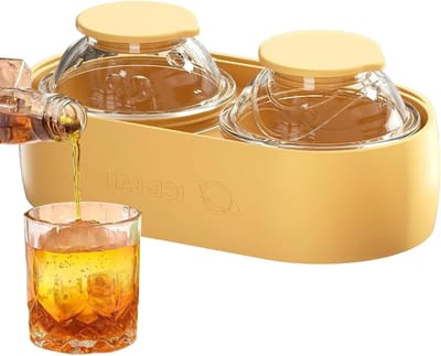 IJsbal Maker - Siliconen Vriezer Mal - Dranken Verrijken - Langzaam Smeltend IJs - 14 x 6 x 7.5 cm