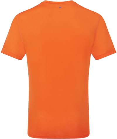 Ronhill | Men's Tech S/S Tee | Hardloop T-shirt | Cardinal Orange/Ocean | M