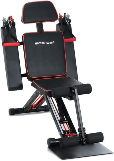 Fitness Multistation - Krachtstation Home - Thuis Trainen - 50+ Posities - 100x60x75cm - Zwart