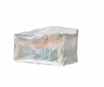 Tuinmeubelhoes 2-zitsbank transparant 120x75x80 cm