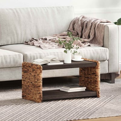 vidaXL Salontafel Naturel 70 x 35 x 35 cm Massief Mahoniehout