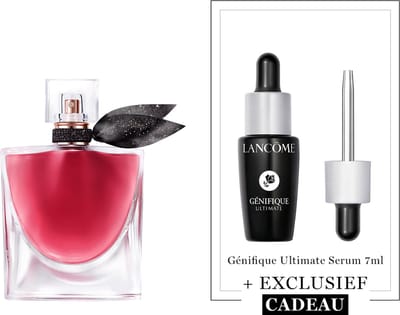 Lancôme La Vie est Belle Elixir Parfum voor Dames + Cadeau - La Vie est Belle Elixir Eau de Parfum 50ml Génifique Ultimate Serum 7ml - Navulbare Bloemige & Fruitige Damesparfum & Anti-Aging Serum - Moisturizer voor alle Huidtypes - Total 57ml